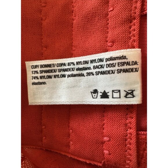 Maidenform Red Lace Bra With Versatile Detachable Straps 36D - Picture 6 of 6